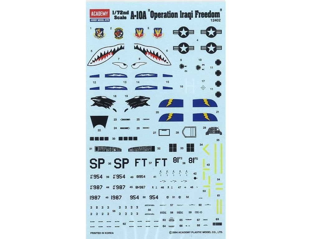 Academy 12402 1/72 A-10A "Operation Iraqi Freedom"