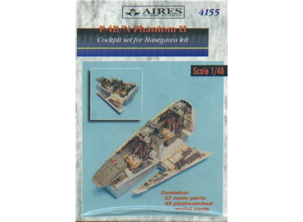 Aires 4155 1/48 McDonnell F-4B/F-4N Phantom cockpit (designed to be used with Hasegawa kits)