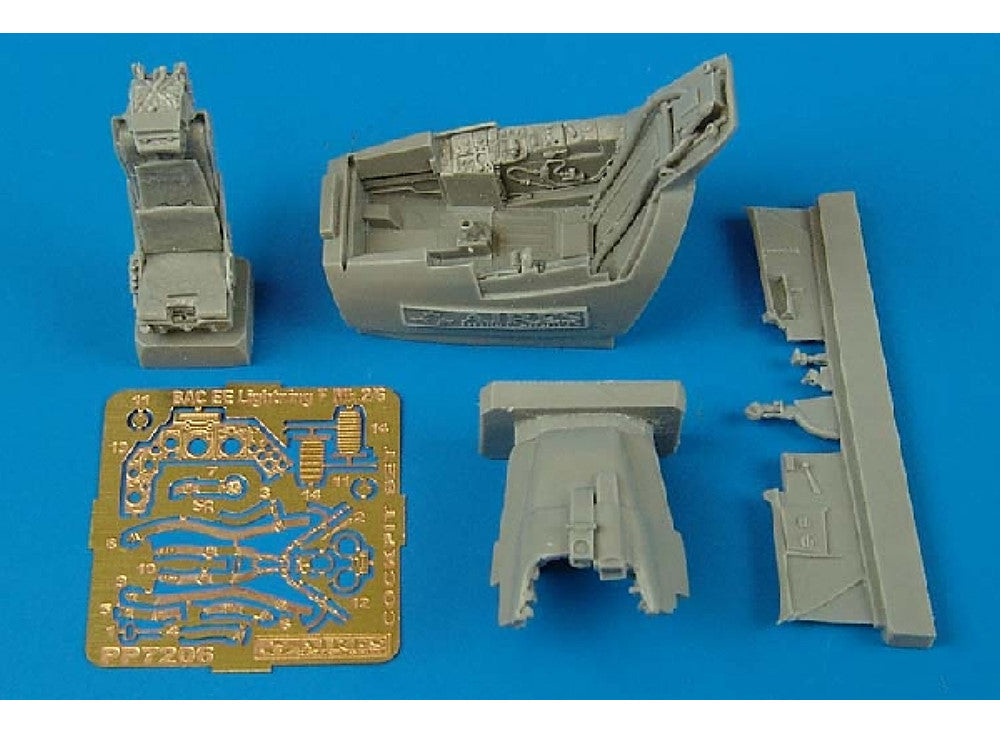 Aires 7206 1/72 BAC/EE Lightning F.2/F.6 cockpit set (designed to be used with Trumpeter kits)