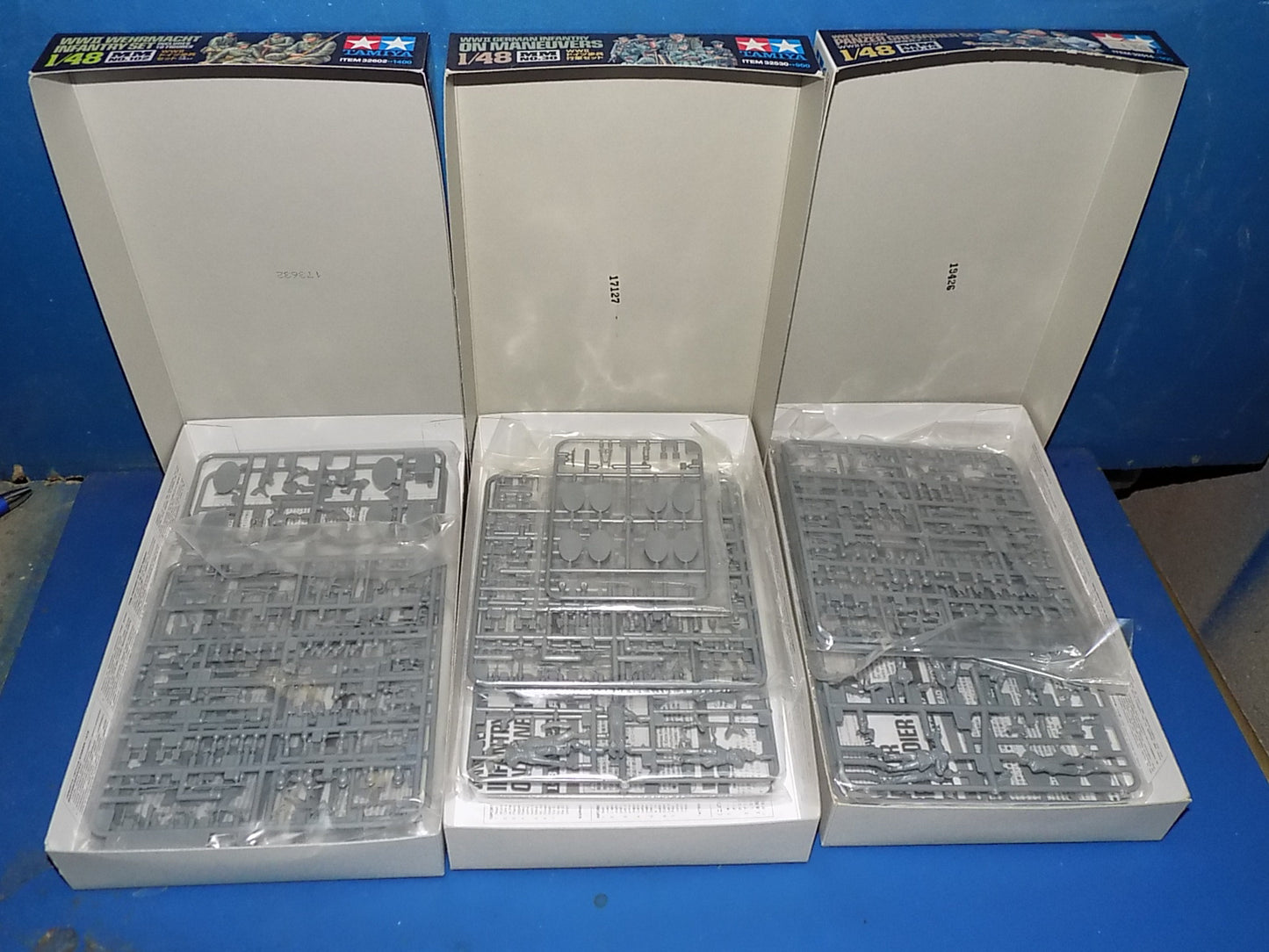 3x Tamiya 1/48 German Figure Sets 32514, 32602, 32530 AUC00024