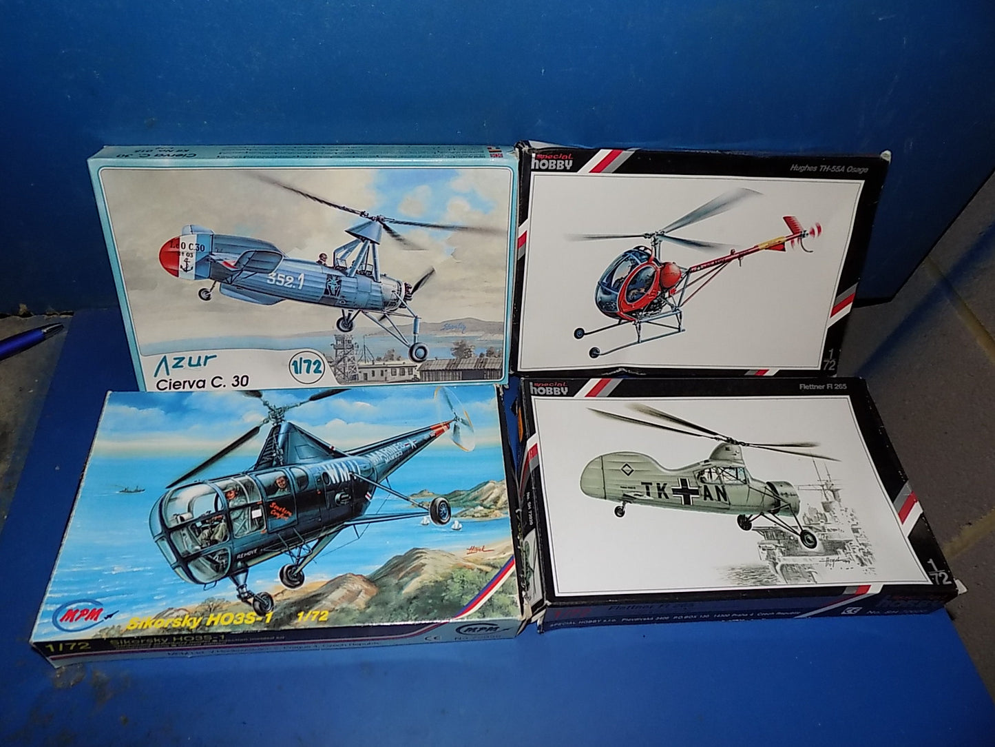 4x 1/72 Helicopter Kits - Osage, Fi265, Cierva C.30 & HO3S-1 AUC00030