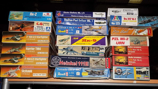 20 Various 1/72 Aircraft Kits - Tatty Boxes JBL0052