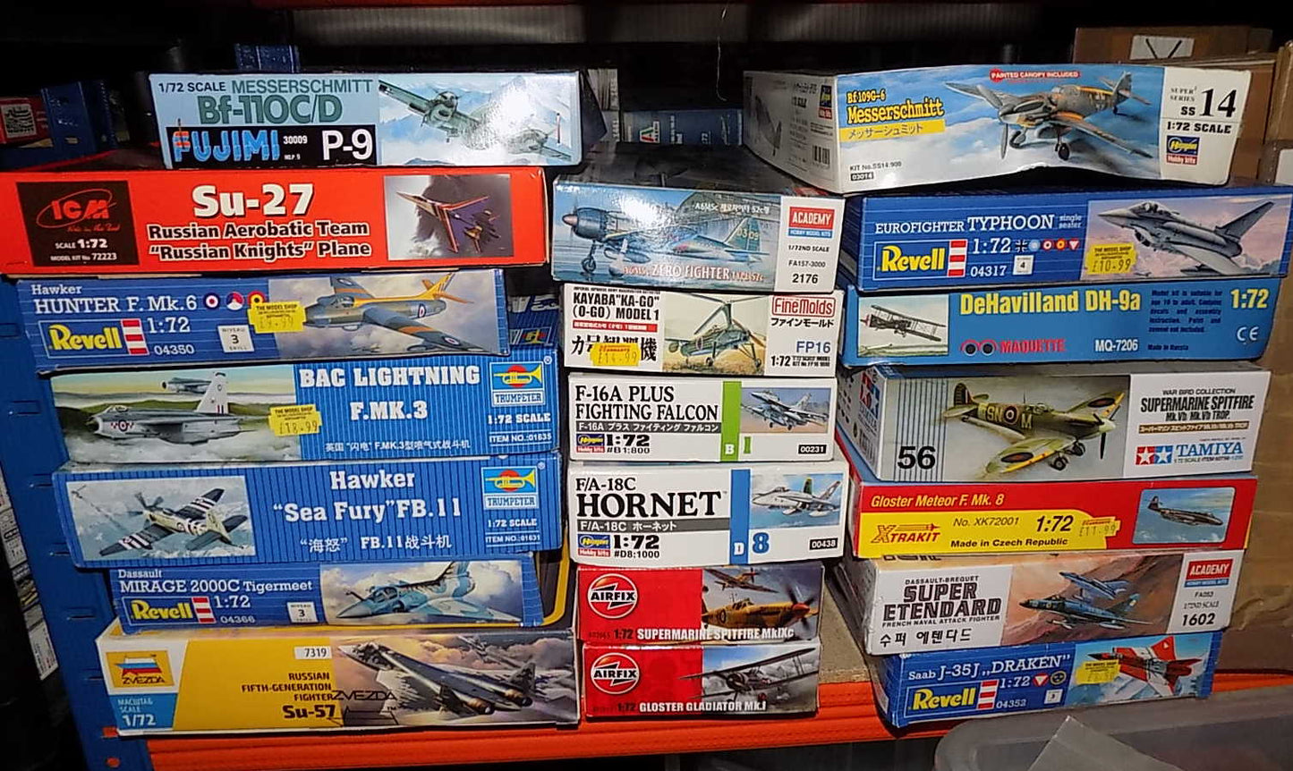 20 Various 1/72 Aircraft Kits - Tatty Boxes JBL0086