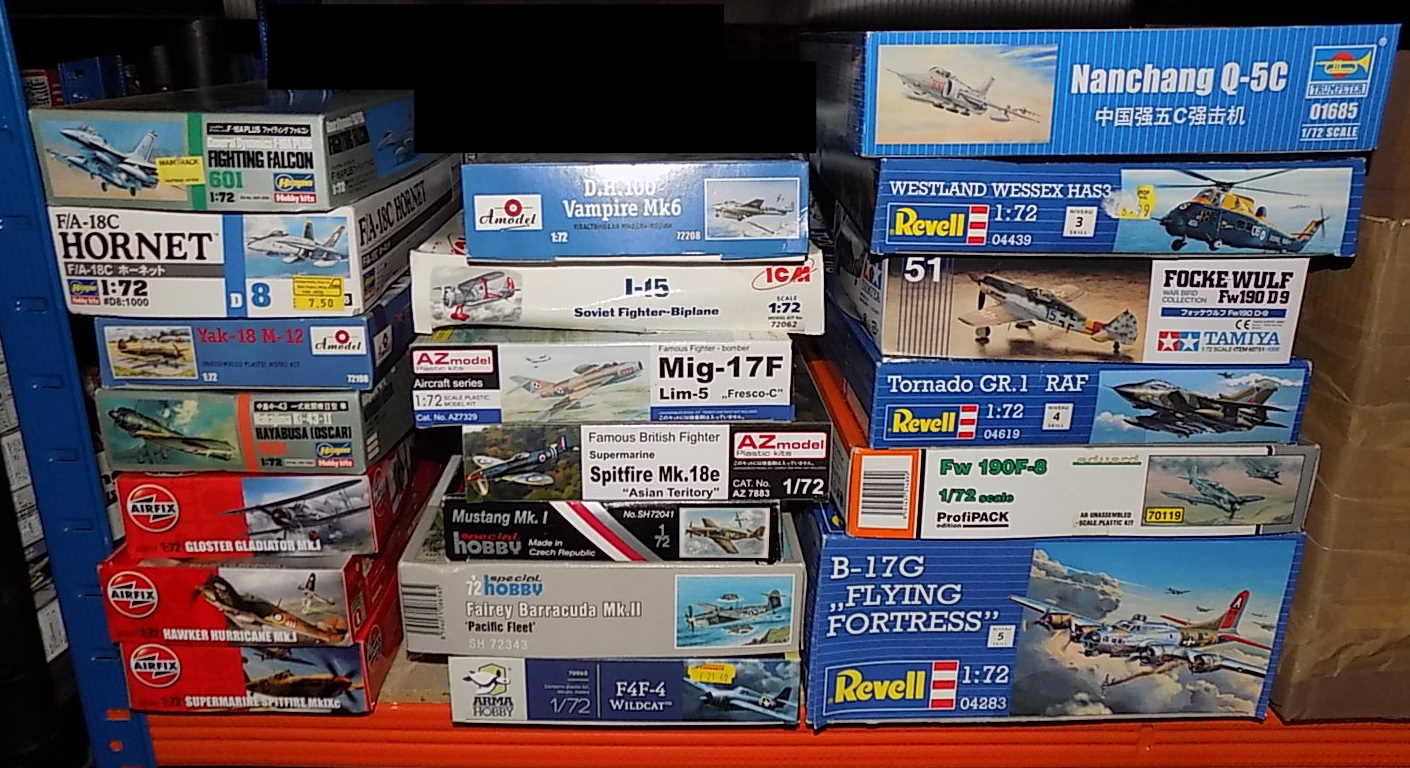 20 Various 1/72 Aircraft Kits - Tatty Boxes JBL0091