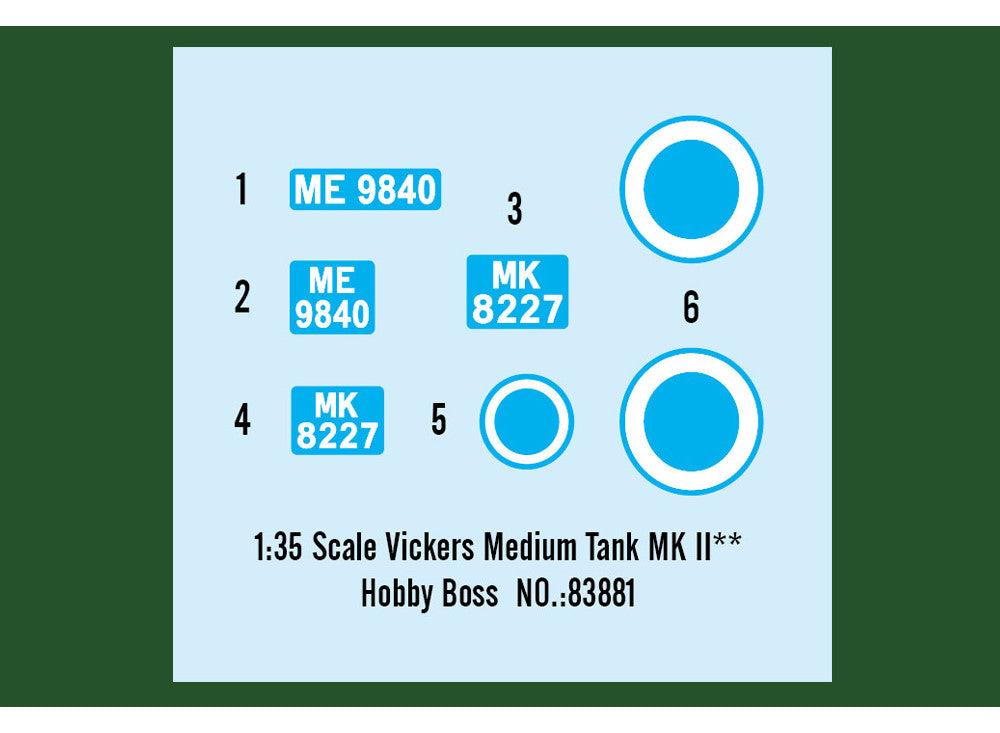 Hobbyboss 83881 1/35 Vickers Medium Tank Mk.II