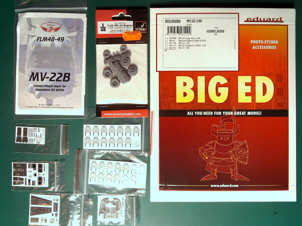 Various Detail Items for the Hobbyboss 1/48 MV-22 Osprey AUC00179