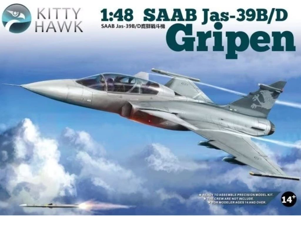 Kitty Hawk 80118 1/48 Saab Gripen JAS-39B/D
