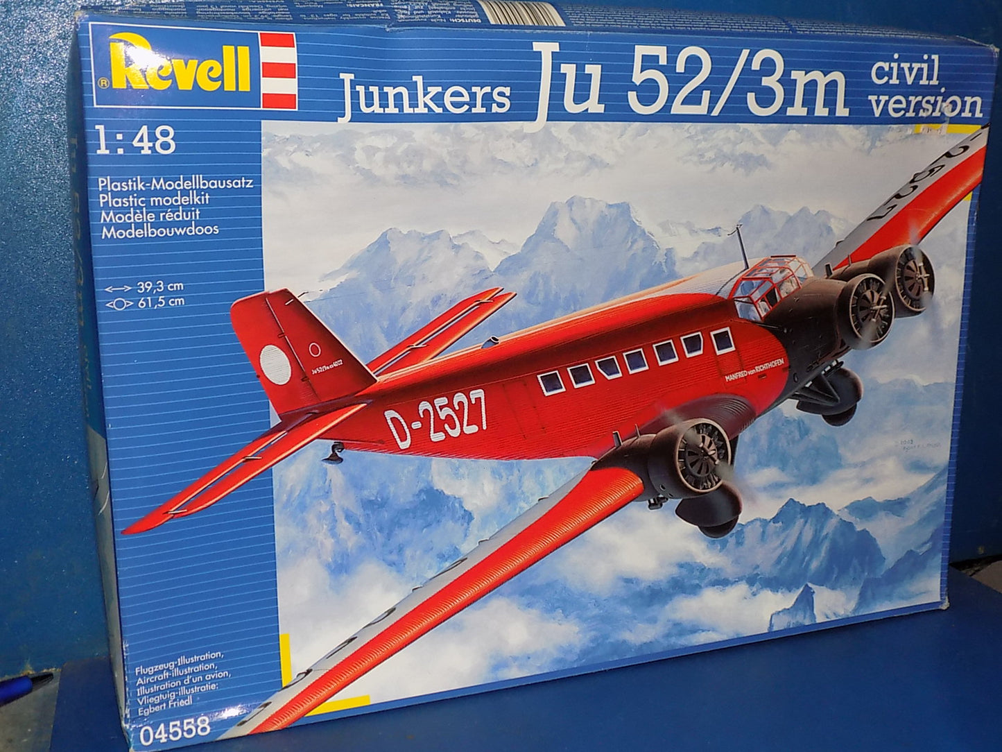1/48 Revell - Junkers Ju52/3m Civil Version