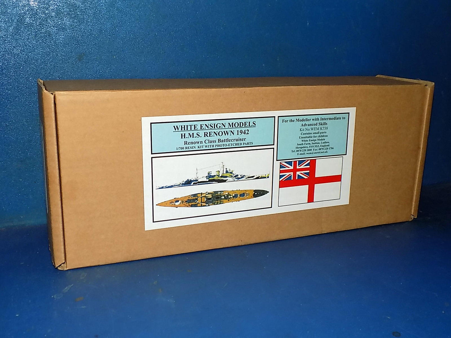 1/700 White Ensign Models - HMS Renown 1942 (Resin Kit)