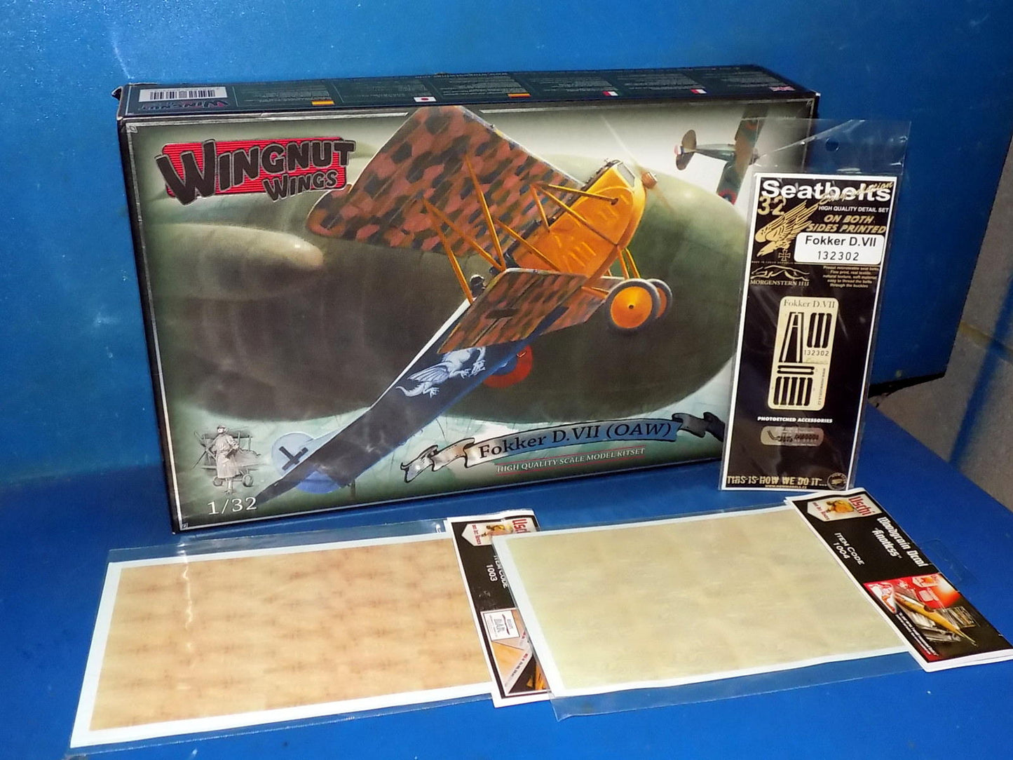 1/32 Wingnut Wings - Fokker D.VII (OAW) (Clear Sprue Missing) w/Extras