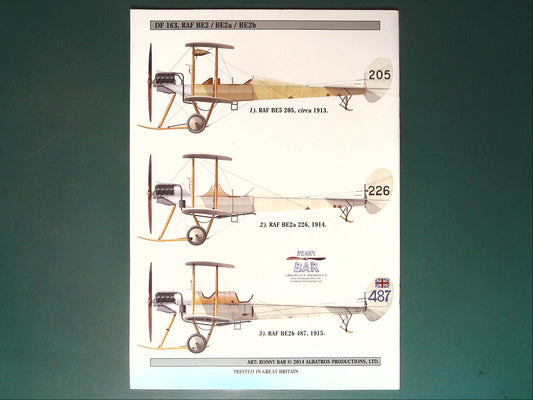 Windsock - Centenary Datafile 163: RAF BE2/BE2a/BE2b