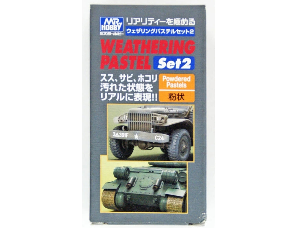 Mr Hobby MRHPP102 3x 18ml - Weathering Pastel Set 2