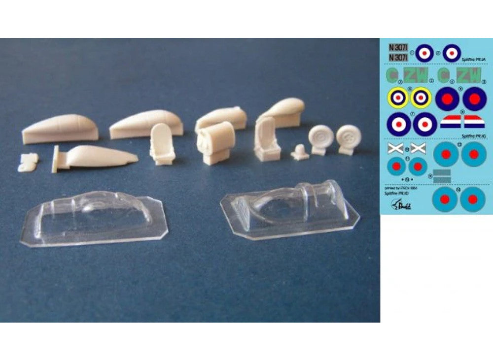 Pavla U7256 1/72 Upgrade set for Spitfire PR Mk.IA, PR Mk.IV, PR Mk.VII