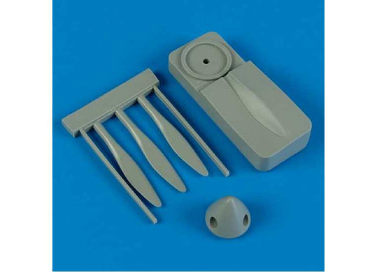 Quickboost QB48400 1/48 - Hawker Hurricane de Havilland propeller w/tool (designed to be used with Hasegawa kits)