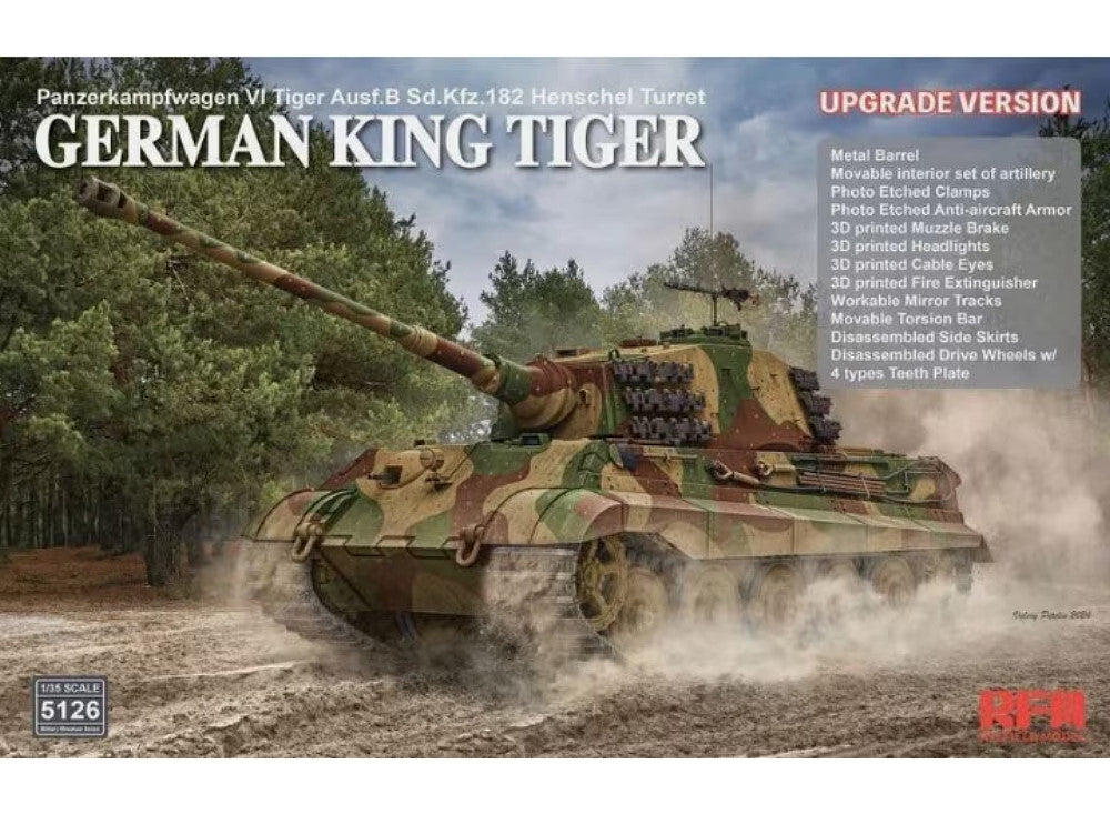 1/35 Rye Field - German King Tiger - Henschel Turret - Upgrade Version