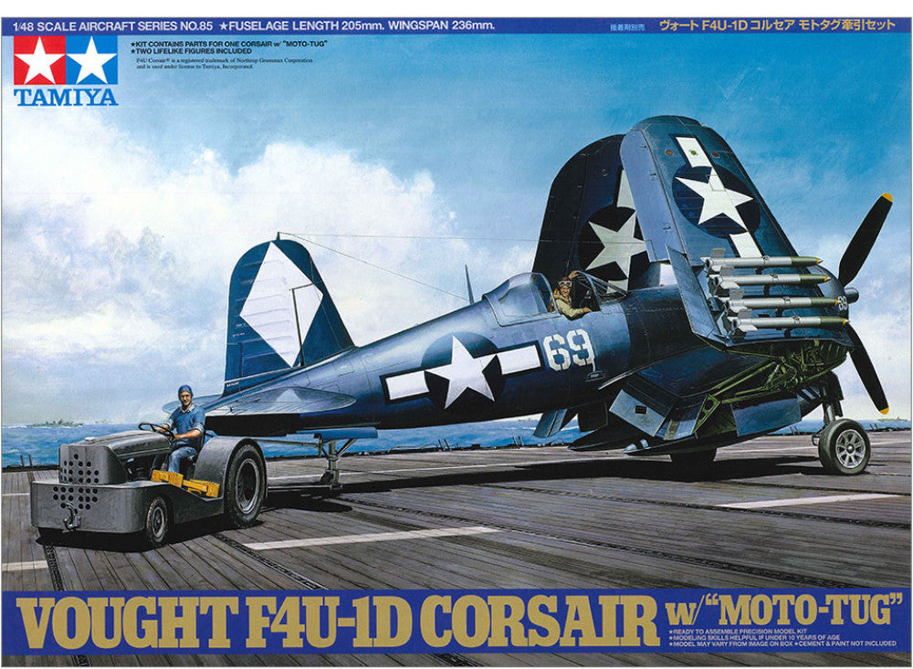 Tamiya 61085 1/48 Corsair F4U-1D with Moto Tug