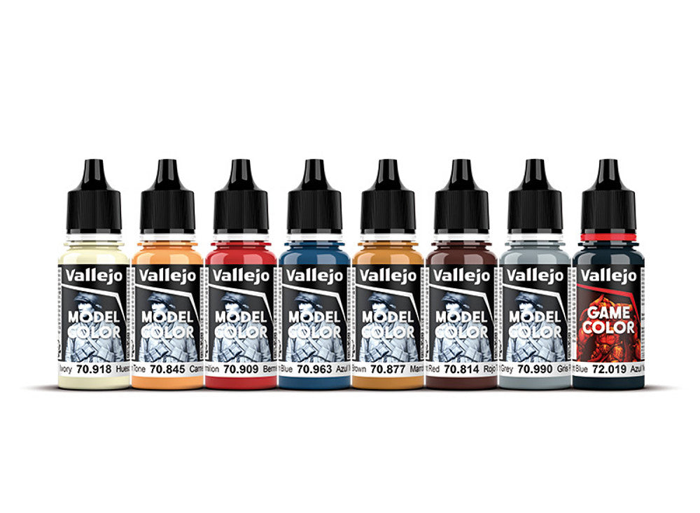 Vallejo 70242 18ml x 8 Model Color Acrylic Paint Set - Elves & Gnomes