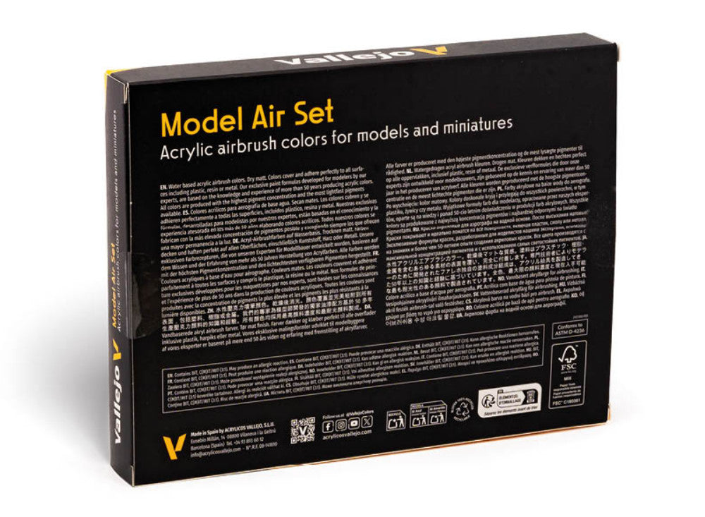 Vallejo 71185 18ml x16 - Model Air Set - WWII USAAF Aircraft