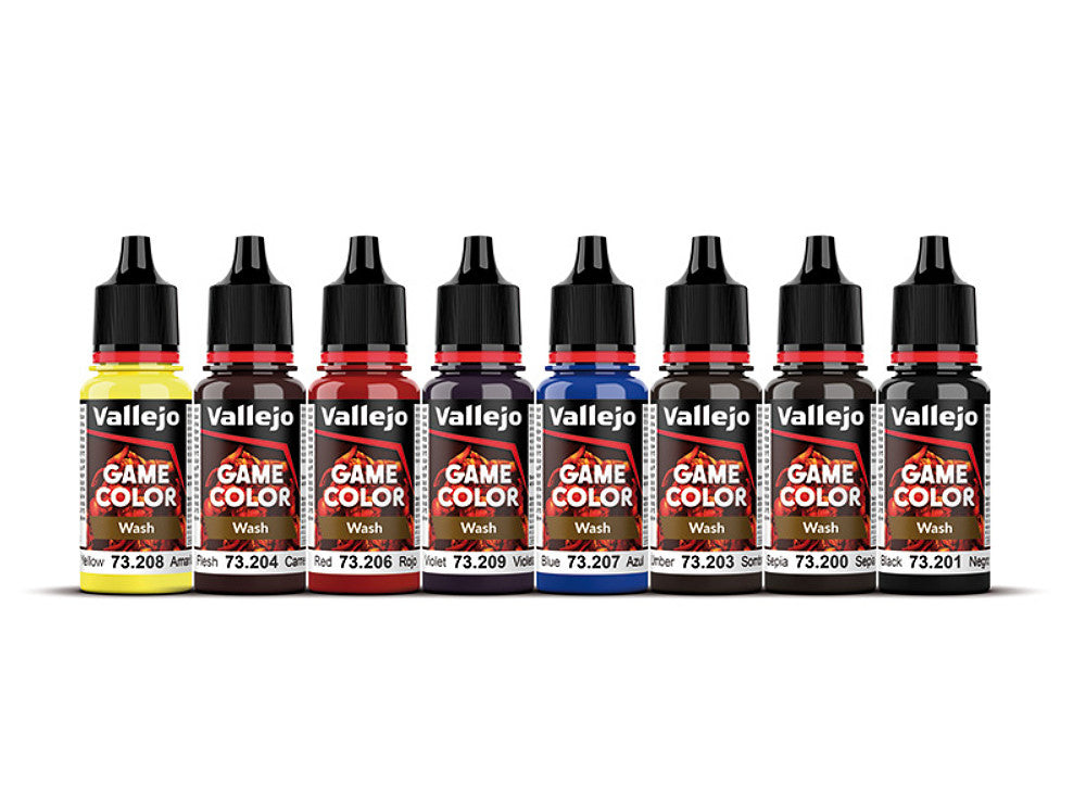 Vallejo 72190 18ml x8 - Game Color Wash Set