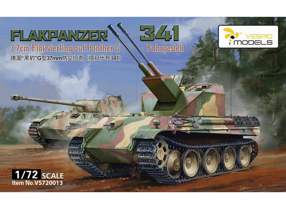 1/72 Vespid Models - Flakpanzer 341 3,7cm Flakzwilling auf Fahrgestell Panther G