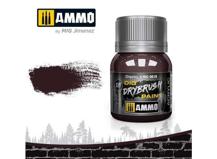 40ml Ammo Mig - Drybrush Acrylic Paint - Chipping