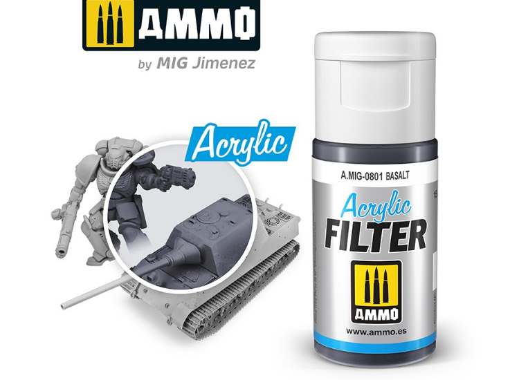 15ml Ammo Mig - Acrylic Filter - Basalt