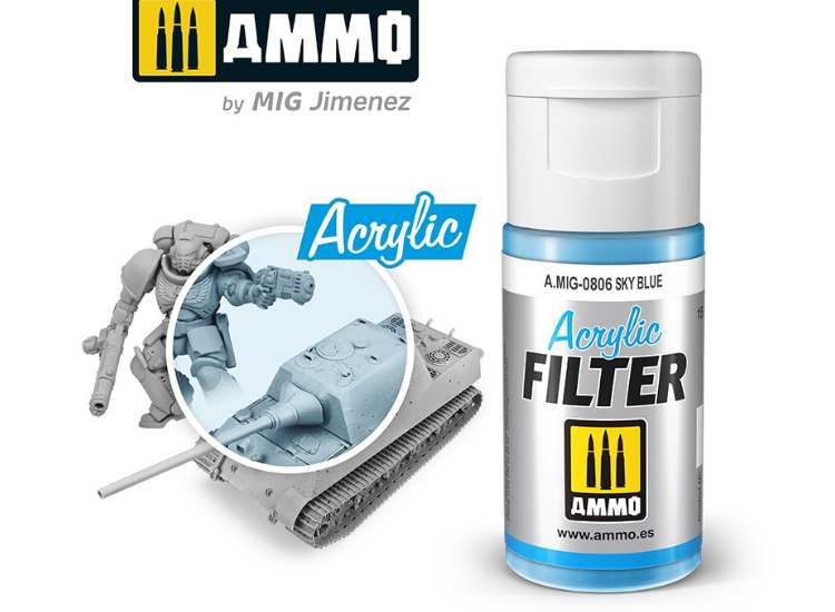 15ml Ammo Mig - Acrylic Filter - Sky Blue