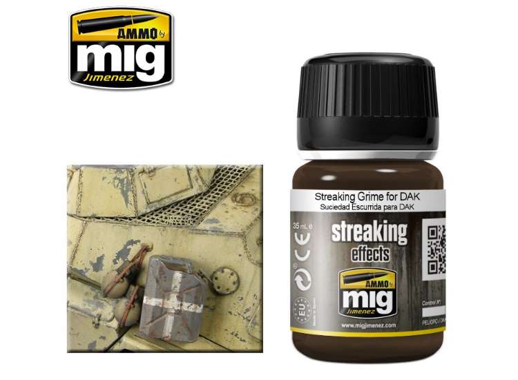35ml Ammo Mig - Streaking Grime For Dak - Enamel