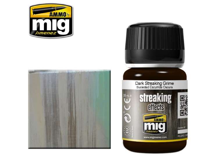 35ml Ammo Mig - Dark Streaking Grime - Enamel