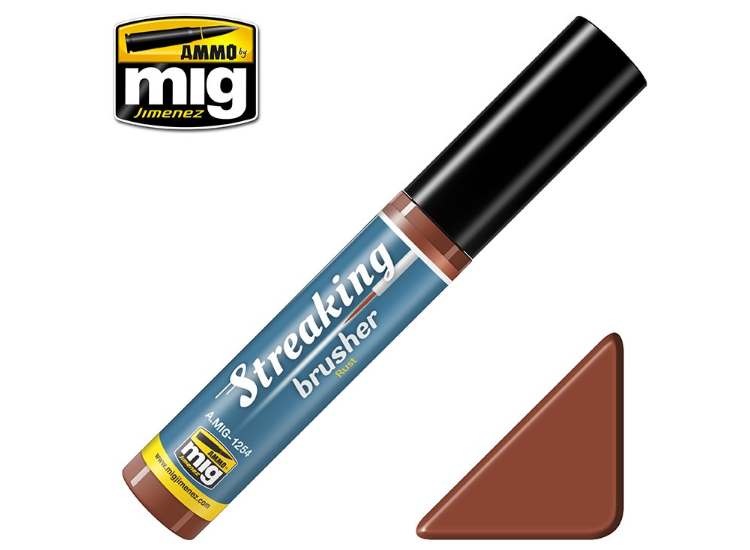 - Ammo Mig - Streaking Brusher - Rust