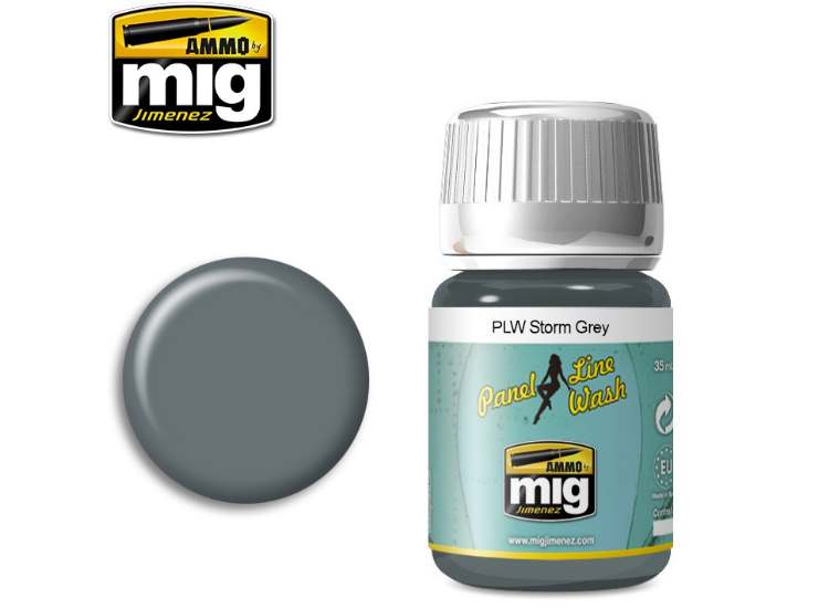 35ml Ammo Mig - Panel Line Wash - Storm Grey - Enamel