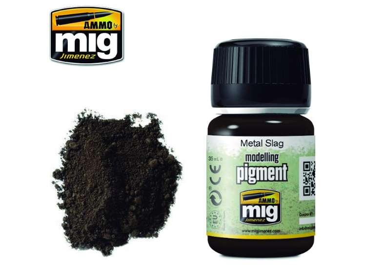 35ml Ammo Mig - Pigments - Metal Slag