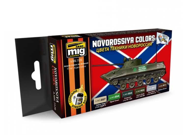 17ml x6 Ammo Mig - Novorossiya Colors Acrylic Paint Set