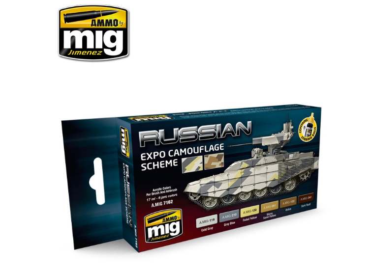 17ml x6 Ammo Mig - Russian Expo Camouflage - Acrylic Paint Set