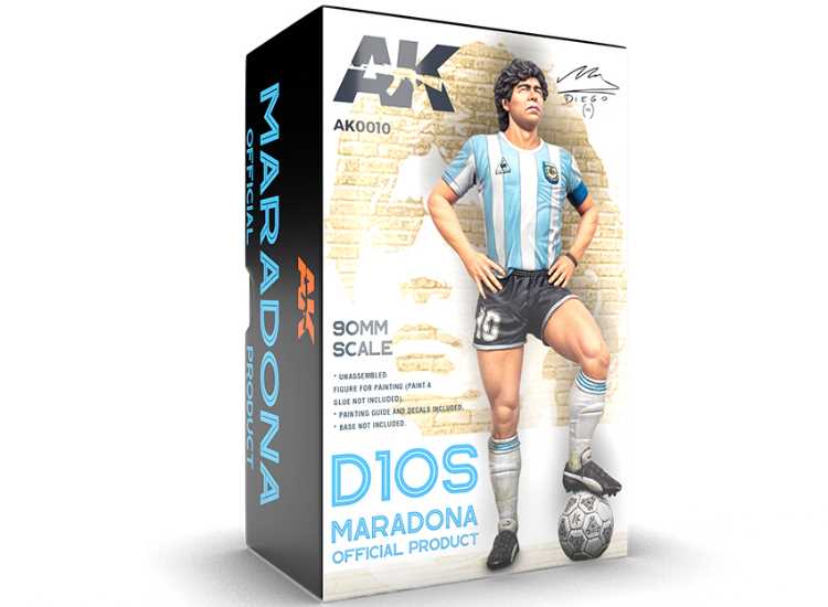 90mm AK Interactive - Maradona Resin Figire