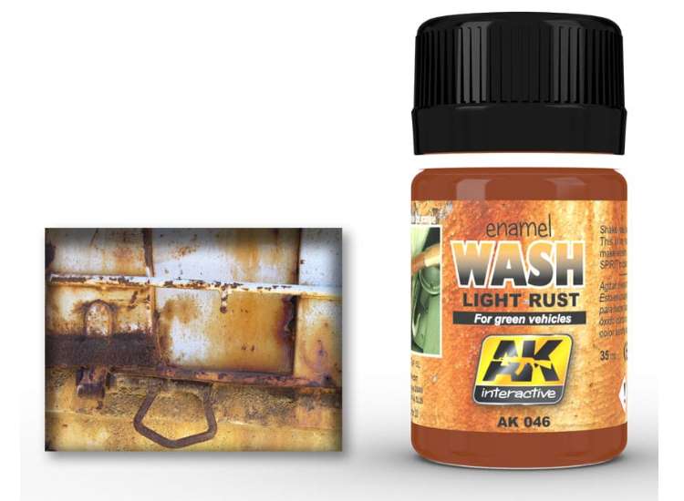 35ml AK Interactive - Light Rust Wash for Green Vehicles