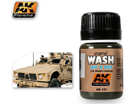 35ml AK Interactive - Oif & Oef - Us Vehicles Wash