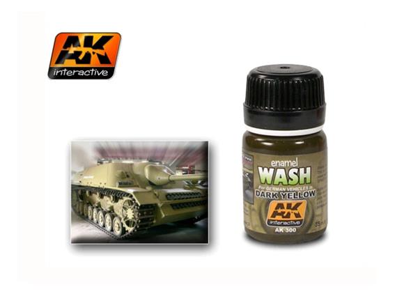35ml AK Interactive - Dark Yellow Wash