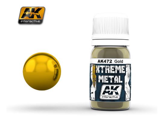 30ml AK Interactive - Xtreme Metal Paints - Gold