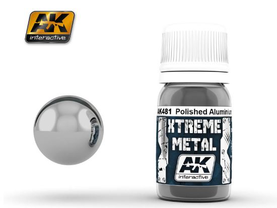 30ml AK Interactive - Xtreme Metal Paints - Polished Aluminium