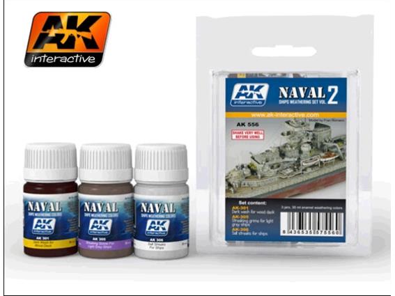 3 x 35ml AK Interactive - Ships Weathering Set Vol.2