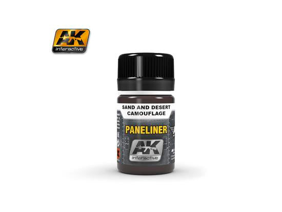 35ml AK Interactive - Paneliner for Sand and Desert Camouflage