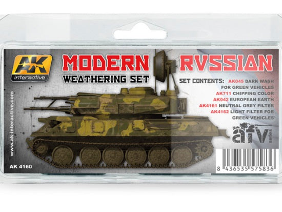 5 x 35ml AK Interactive - Modern Russian Weathering Set
