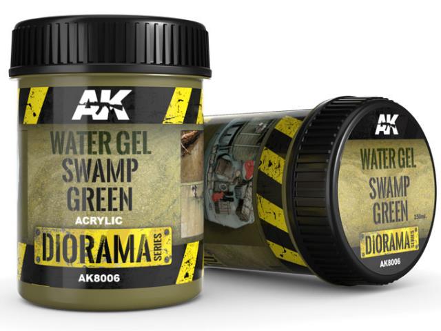 250ml AK Interactive - Acrylic Water Gel - Swamp Green