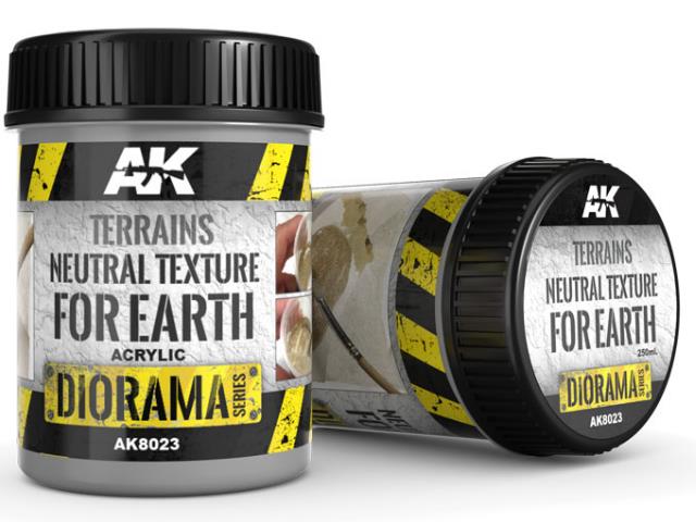 AK Interactive AAK08023 250ml - Terrains - Natural Texture for Earth (Base Product)