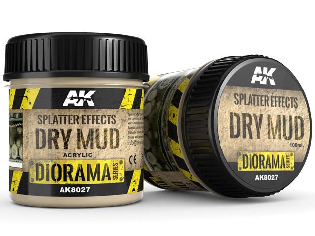 AK Interactive AAK08027 100ml - Splatter Effects - Dry Mud