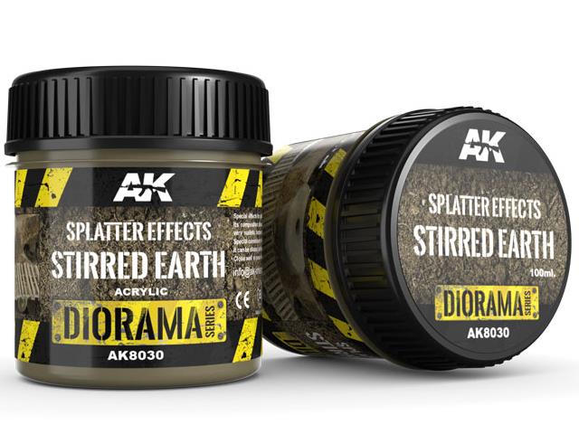 AK Interactive AAK08030 100ml - Splatter Effects - Stirred Earth