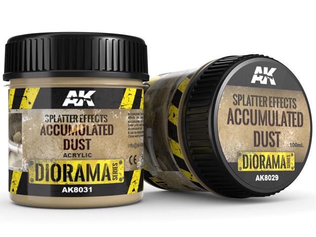 100ml AK Interactive - Splatter Effects - Accumulated Dust
