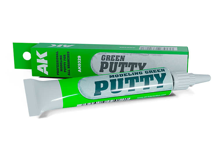 20ml AK Interactive - Modelling Green Putty - High Quality