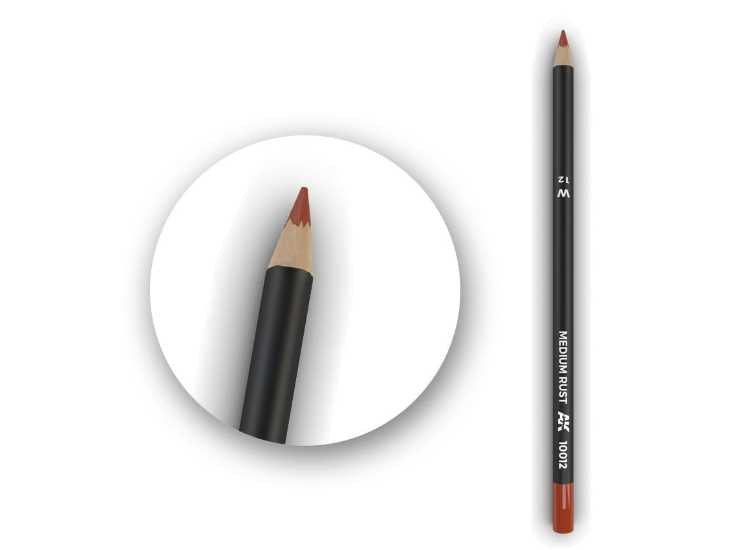 - Ak Interactive - Watercolor Pencil Medium Rust